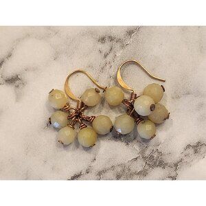 Vintage Beaded Drop Dangle Earrings